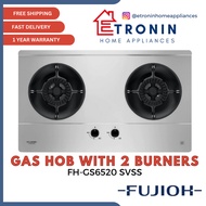 Fujioh Gas Hob with 2 Burners FH-GS6520 SVSS PUB | LPG