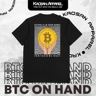 Crypto T-shirt "Bitcoin On Hand" - Cryptocurrency/ T-shirt Crypto/ T-shirt Crypto/ T-shirt Crypto/ T