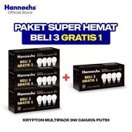 CAHAYA Hannochs Krypton Multipack A Bulb 9W White Light LED Bulb (Buy 3 Get 1 Free) x 4 packs