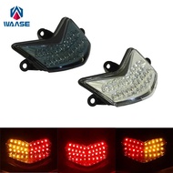 waase For Kawasaki Ninja ZX10R ZX-10R ZX 10R 2004 2005 Chrome Rear Tail Light Brake Turn Signals Int