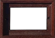 15cm x 4.8cm Hand-painted Italian Red Rose Ceramic House Numbers Tiles, Letters & Frames (Brown 5 Ti