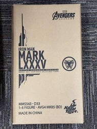 全新啡箱未開 hottoys Iron Man Mark LXXXV mark 85 bd (Battle Damaged Version) mms543 D33 end game 1/6 普通版