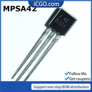 50Pcs MPSA42 MPSA92 TO-92 A42 A92 0.5A 300V in-line triode Transistor