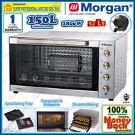 Morgan 150L Electric Oven MEO-GLAMO 150RCSS Convection Rotisserie Electric Oven (3pcs Bake Tray)