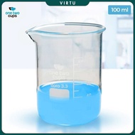 One Two Cups Multifunctional Borosilicate Glass Chemical Lab Measuring Cup - GG-17