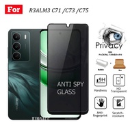 Tempered Glass Ceramic Privacy Realme C71 C73 C75 Anti-Scratch Realme C71 C73 C75 Anti-Shatter 100%