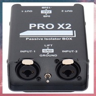 (GPEF) New 2-Way Audio Isolator Audio Current Eliminator XLR 6.5 Permalloy Isolator Mixer Live Broad