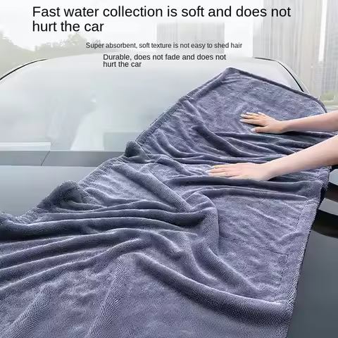 160x60cm High-end Super large thickened water absorption Microfiber Towel Car Wash Towel Detailing C