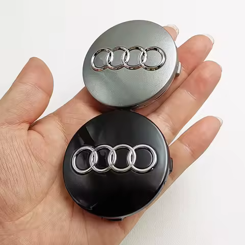 Car Styling Badge Wheel Center Hub Cap, Rim Caps, Auto Accessories, Audi Emblem, 4B0601170, A1 A3 A4