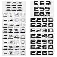 Metal Mercedes Benz E53 E55 E63 E180 E200 E220 E230 E240 E250 E260 E280 Car Sticker Modified Letter 