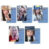 KPOP IDLE YUQI Peripheral Small Card Bonus Card Broadcast Song Card Postcard