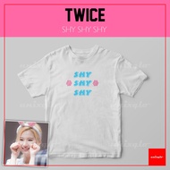 Twice Sana "shy shy shy" lyric T-shirt | TWICE SANA "SHY SHY SHY" SHIRT | Twice Merch | Once