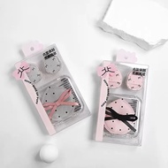 GLADKING YP-A93 GREY/PINK FLAWLESS 3IN1 FINGER AND STANDARD FOUNDATION SOFT PUFF SET
