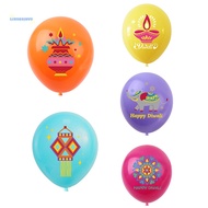 [AuspiciousS] 10pcs Happy Diwali Balloons Kit Indian Festival Of Lights Decorations Hindu Deepavali Home Party Decor Supplies