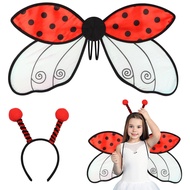 Fairy Wings Adult Women Halloween Fairy Costume for Women Accessories Butterfly Ladybug Bee Cosplay 