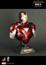 全新膠紙從未開封 HOT TOYS IRON MAN 2 MARK VI 6 1/4TH SCALE COLLECTIBLE BUST HTB08 Hottoys HTB 08