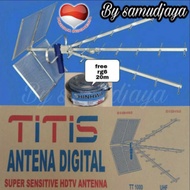 Antena titis + kabel /antena digital analog /led Lcd tabung/tt1000