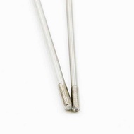 Silver Bike Spokes 13G J Bend Electric Bicycle Steel Spokes 36Pcs 113-284Mm Length With Nipples