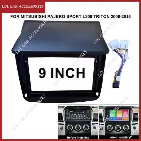 9 Inch For MITSUBISHI Pajero Sport L200 Triton 2008-2016 Car Radio Stereo 2 Din Panel GPS MP5 Androi