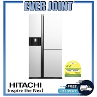 [Free Gift] Hitachi  R-MX700PMS0 [569L] Side By Side Fridge + Free 1.8L MICOM Rice Cooker + Free disposal