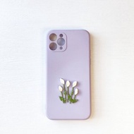 小清新 手工黏土海芋花/洋芋花iPhone手機套手機殼