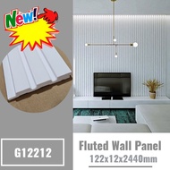 White Fluted Wall panel/PS/8ft wainscoting/deco rumah