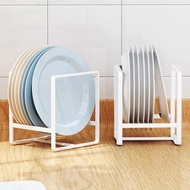 2PCS Plate Holders Organizer, Metal Dish Storage Dying Display Rack for Cabinet, Counter and Cupboar