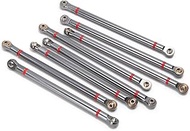 8PCS Alloy Upper & Lower Rod Link Linkage for 1/10 RC Axial SCX10 313mm Wheelbase