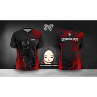 Criminology Polo Shirt Criminology Shirt  for Men with Surname Full Sublimation with Cutomized for M