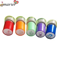MARIER 5Pcs Teacher Seal Stamp, Encourage Students Set Award Spanish Seal, Cartoon Cute Animals Prai