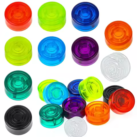 2pcs Footswitch Topper Guitar Pedal Topper Multicolor Candy Covers Footswitch Covers Plastic Effect