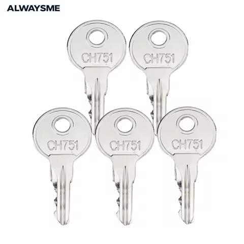 ALWAYSME CH751 Controller Door Key For T-Handle Box RV Storage Lockers Boat Display Case
