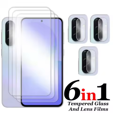 For Samsung Galaxy A56 5G Glass For Samsung Galaxy A06 A16 A26 A36 A56 Screen Protector Full Glue Te