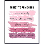 Positive Inspirational Quotes Wall Decor - Uplifting Encouragement Gifts for Women, Girls, Teens, Da