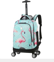 18 Inch School Rolling Backpack Bags Kids Travel Trolley Bag Teeangers Children Wheeled Backpack For Girl School Bag With Wheels