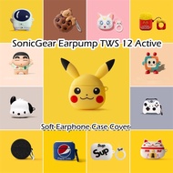 【imamura】For SonicGear Earpump TWS 12 Active Case Cute Anime cartoon styling Soft Silicone Earphone Case Casing Cover NO.3