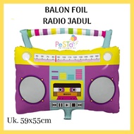 Vintage Radio Character Foil Balloons