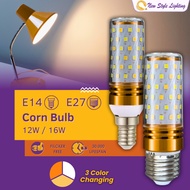 E14 E27 Holder LED Light Bulb Screw Corn Bulb 3 Warna Mentol 灯泡 燈泡 buld 3 Colour Changing 3C 3 in 1 
