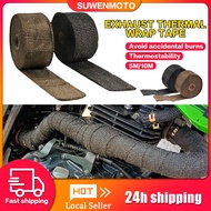 5M/10M Exhaust Pipe Heat Wrap Resistant Downpipe Thermal Wrap Tape Motorcycle Tape Turbo Manifold