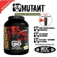 MUTANT Hardcore ISO (Iso Surge) Whey Protein Isolate (5lbs) Whey Protein, Muscle Tone, Lean Muscle &