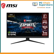 MSI Optix G273QF 2K Gaming Monitor - 27" WQHD 1440P | Rapid IPS | 165Hz | 1ms GTG | Nvidia Gsync