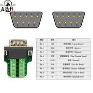 [A&B] DB9 Connector RS232 Male Female 9 Pin RS485 Breakout Terminals COM Connectors {vn}