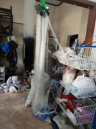 jaring ikan siap pakai 3lapis tinggi 1,3m senar dalam 015 1 1/2inchi senar luar 025 5inchi