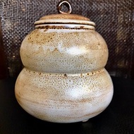 藝術葫蘆型炫彩釉罐 茶罐 茶倉 招財聚寶盆罋 茶葉罐 置物罐 調味