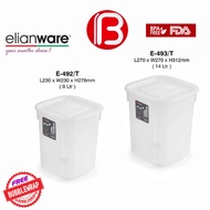 (B Boss) ELIANWARE (9L / 14L) Multipurpose Square Food Container / Bekas Makanan / Canister E-492 E-