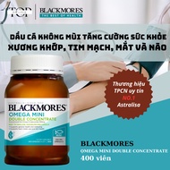 Blackmores Omega Mini Double Concentrate Odourless 400 Tablets For Comprehensive Health-Free Fish Oil