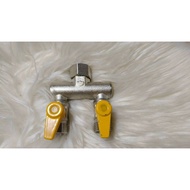 Copper Water Valve 1 Inlet 2 Outlets (Male) Size 1/2" (4 Hun)