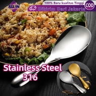 Thick Non-Stick Stainless Steel Rice Spoon 316 Joodutp Original Long Handle Rice Spoon