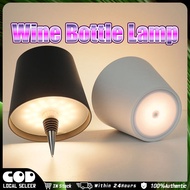 Wireless Bottle Lamp Shade Type-c Charge Touch Lamp Led Desktop Night Light With 3 Colors Stepless D