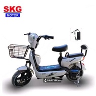 SKG จักรยานไฟฟ้า2ล้อ electric bike ล้อ14นิ้ว รุ่น SK-48v111 รับประกัน มอเตอร์ 1ปี และแบตเตอรี่ 6 เดื